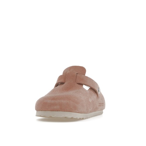 Birkenstock Boston Soft Footbed Suede Pink Clay - мужская сетка размеров