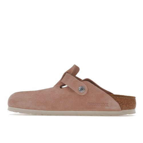 Birkenstock Boston Soft Footbed Suede Pink Clay - мужская сетка размеров