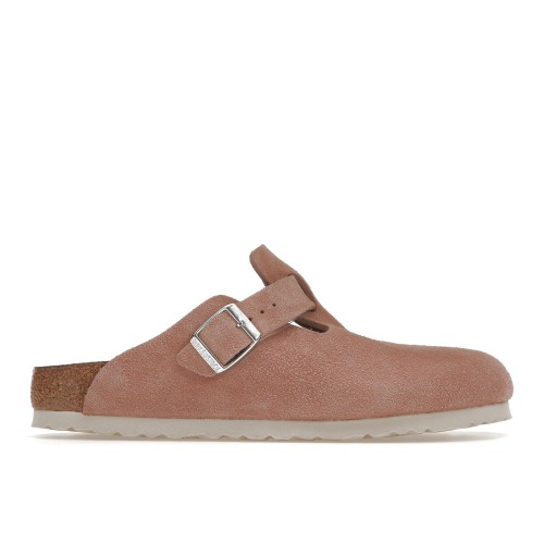 Birkenstock Boston Soft Footbed Suede Pink Clay - мужская сетка размеров