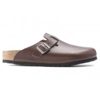 Birkenstock Boston Grip Leather Vintage Roast Brown