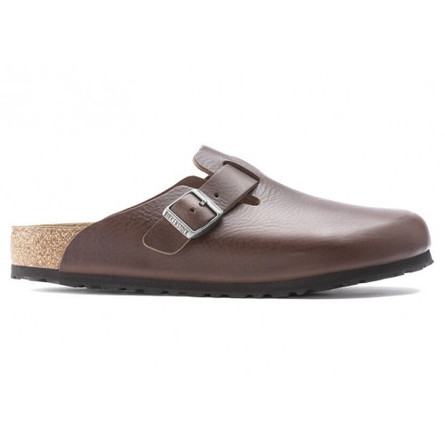 Birkenstock Boston Grip Leather Vintage Roast Brown - мужская сетка размеров