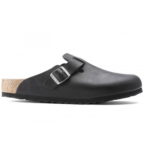 Birkenstock Boston Grip Leather Vintage Wood Black - мужская сетка размеров