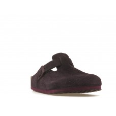 Birkenstock Boston Soft Footbed Suede Wine