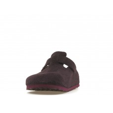 Birkenstock Boston Soft Footbed Suede Wine