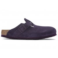 Birkenstock Boston Soft Footbed Suede Wine