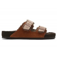 Birkenstock Arizona Shearling Kith Mink Dark Brown