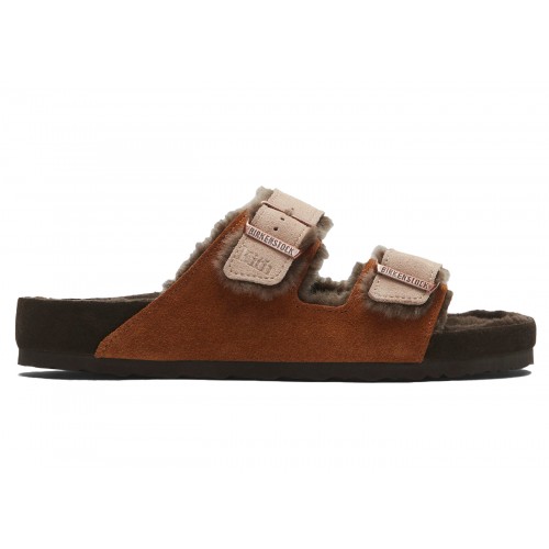 Birkenstock Arizona Shearling Kith Mink Dark Brown - мужская сетка размеров