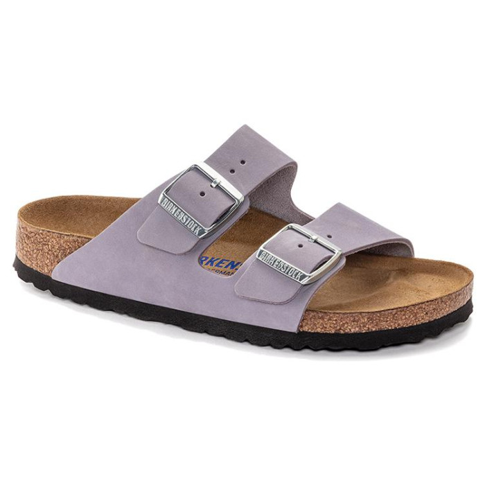 Birkenstock Arizona Softbed Nubuck Leather Purple Fog (W) - женская сетка размеров Birkenstock Arizona Softbed Nubuck Leather Purple Fog (W) - женская сетка размеров