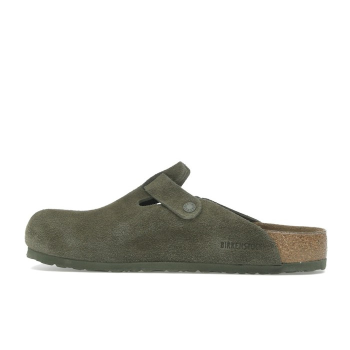 Birkenstock Boston Suede Thyme - мужская сетка размеров Birkenstock Boston Suede Thyme - мужская сетка размеров