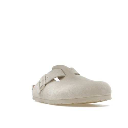 Birkenstock Boston Antique White Suede - мужская сетка размеров