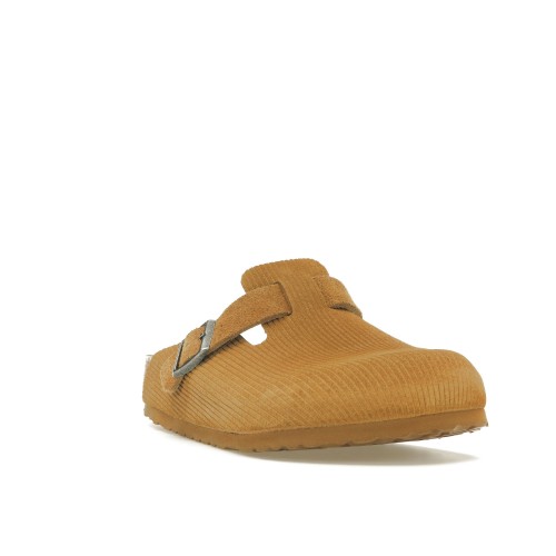 Birkenstock Boston Embossed Corduroy Suede Cork Brown - мужская сетка размеров