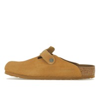 Birkenstock Boston Embossed Corduroy Suede Cork Brown