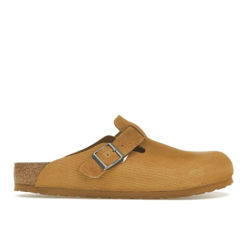 Birkenstock Boston Embossed Corduroy Suede Cork Brown - мужская сетка размеров