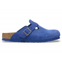 Birkenstock Boston Embossed Corduroy Suede Indigo