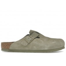 Birkenstock Boston Suede Faded Khaki
