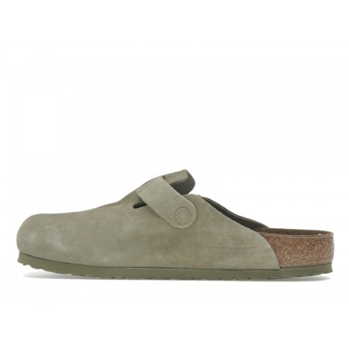 Birkenstock Boston Suede Faded Khaki - мужская сетка размеров