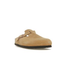 Birkenstock Boston Suede Latte Cream