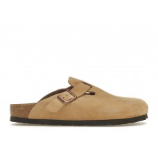 Birkenstock Boston Suede Latte Cream