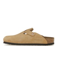 Birkenstock Boston Suede Latte Cream