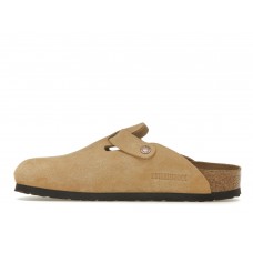 Birkenstock Boston Suede Latte Cream