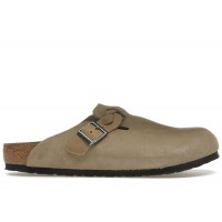 Birkenstock Boston Braided Suede Taupe