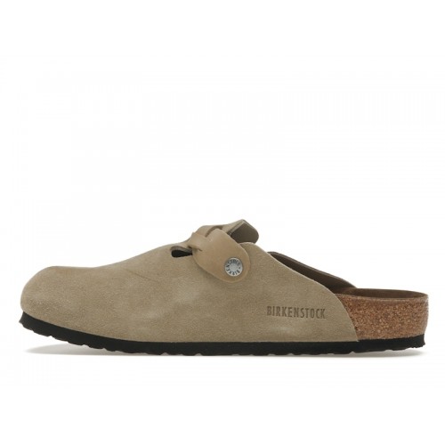 Birkenstock Boston Braided Suede Taupe - мужская сетка размеров