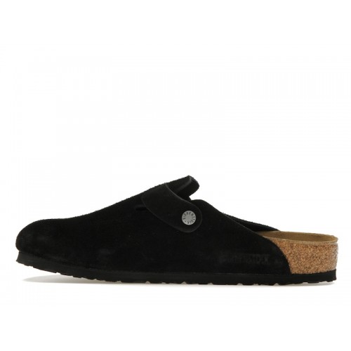 Birkenstock Boston Suede Black - мужская сетка размеров