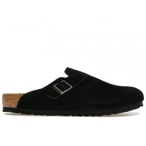 Birkenstock Boston Suede Black - мужская сетка размеров