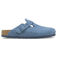 Birkenstock Boston Soft Footbed Suede Elemental Blue