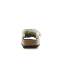 Birkenstock Solana Shearling Slide Stussy Bone