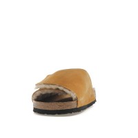 Birkenstock Solana Shearling Slide Stussy Caramel