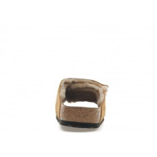 Birkenstock Solana Shearling Slide Stussy Caramel