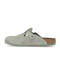 Birkenstock Boston Suede Stone Coin