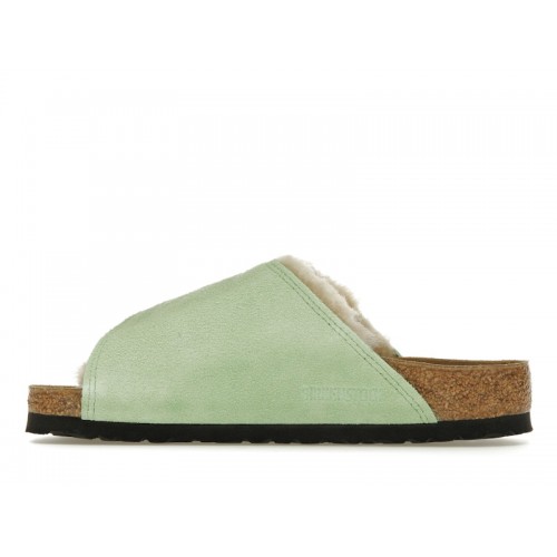Birkenstock Solana Shearling Slide Stussy Washed Green - мужская сетка размеров
