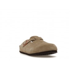 Детские Birkenstock Boston Suede Taupe (Narrow Fit) (Kids)