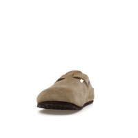 Детские Birkenstock Boston Suede Taupe (Narrow Fit) (Kids)