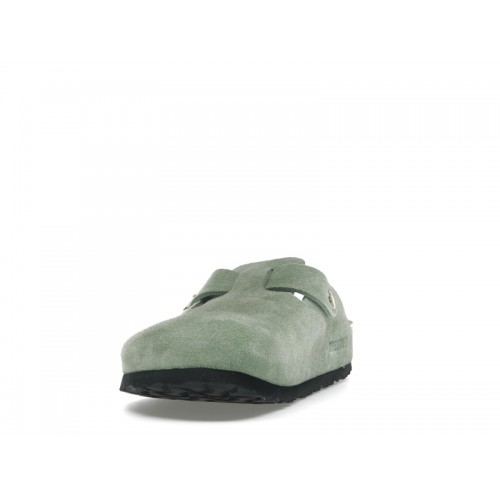 Birkenstock Boston Soft Footbed Suede Green Tea (Narrow Fit) - мужская сетка размеров