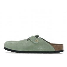 Birkenstock Boston Soft Footbed Suede Green Tea (Narrow Fit)