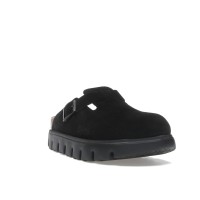Женские Birkenstock Boston Chunky Suede Black Black Sole (Narrow) (W)