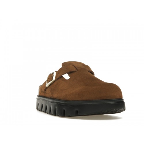 Birkenstock Boston Chunky Suede Dark Tea Black (Narrow) (W) - женская сетка размеров