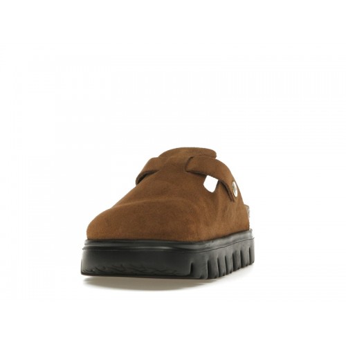 Birkenstock Boston Chunky Suede Dark Tea Black (Narrow) (W) - женская сетка размеров
