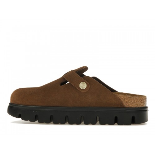 Birkenstock Boston Chunky Suede Dark Tea Black (Narrow) (W) - женская сетка размеров