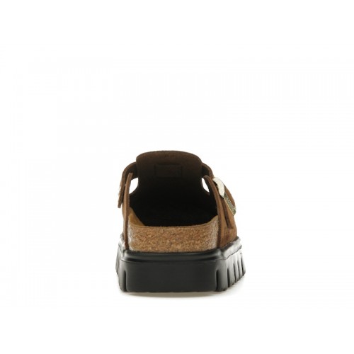 Birkenstock Boston Chunky Suede Dark Tea Black (Narrow) (W) - женская сетка размеров