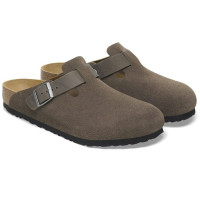 Birkenstock Boston BS Mixed Leather Concrete Grey