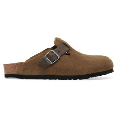 Birkenstock Boston Mixed Leather Dark Tea