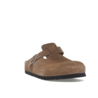 Birkenstock Boston Soft Footbed Suede Dark Tea Tonal