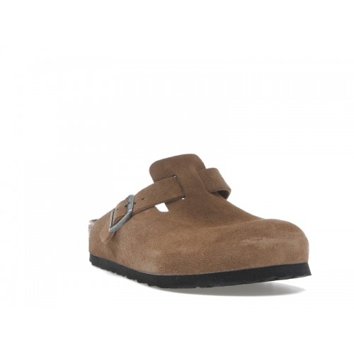 Birkenstock Boston Soft Footbed Suede Dark Tea Tonal - мужская сетка размеров