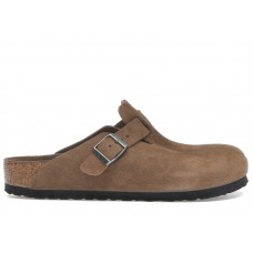 Birkenstock Boston Soft Footbed Suede Dark Tea Tonal