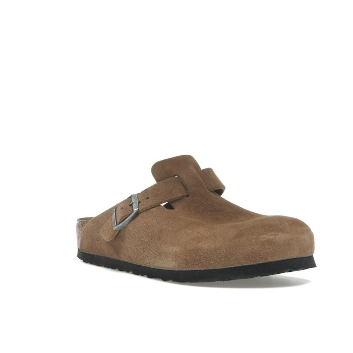 Birkenstock Boston Soft Footbed Suede Dark Tea Tonal - мужская сетка размеров Birkenstock Boston Soft Footbed Suede Dark Tea Tonal - мужская сетка размеров