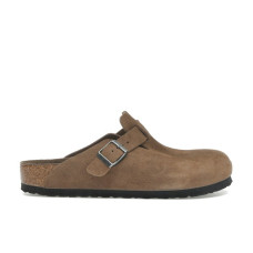Birkenstock Boston Soft Footbed Suede Dark Tea Tonal